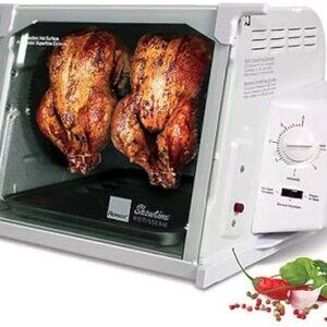 Showtime Model 4000 Full Size Rotisserie & BBQ Oven White - New in box Free Ship